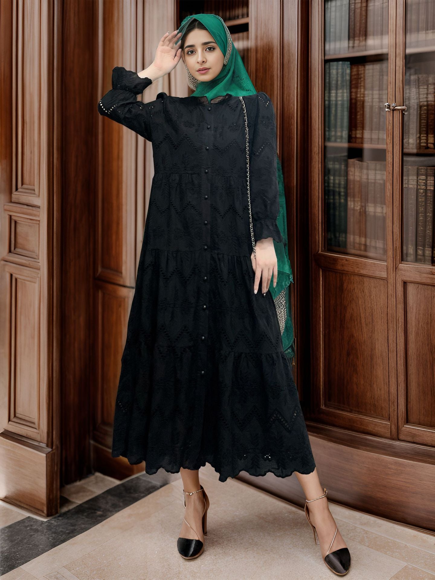 Alexandria Glamorous Abaya Dress – Abaya Sister Alexandria Glamorous Abaya Dress – Abaya Sister